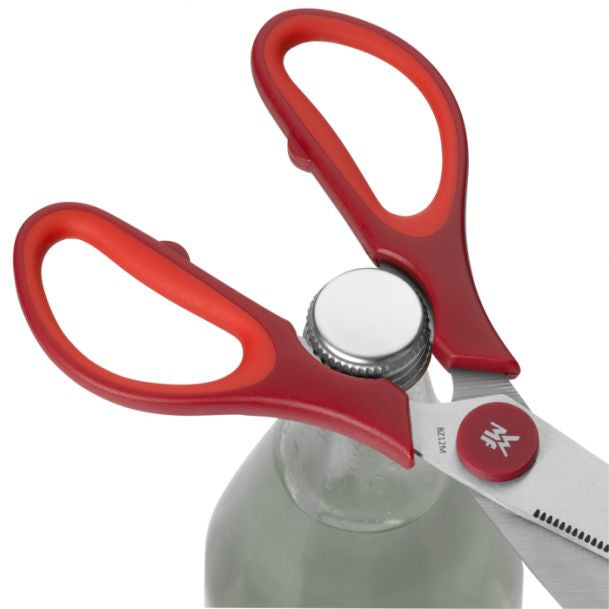 WMF Küchenschere 21 cm, Edelstahl (Cromargan)/Kunststoff, Rot