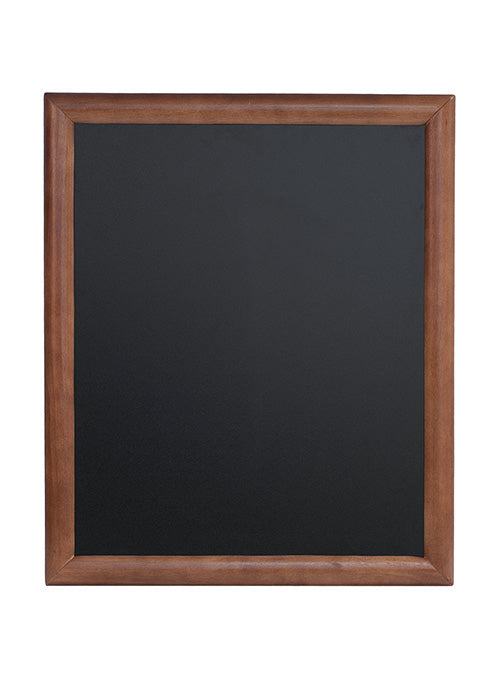 Securit Kreidetafel mit Rahmen WBU-DB-50 – 500 × 600 mm – Melamin, Schwarz, Holzrahmen – für Kreidemarker
