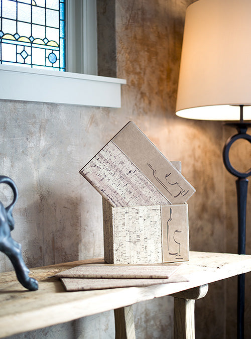 Securit Speisekartenmappe DESIGN CORK, für A4 – Elastan/PU-Kunststoff – Holz, 10er-Box