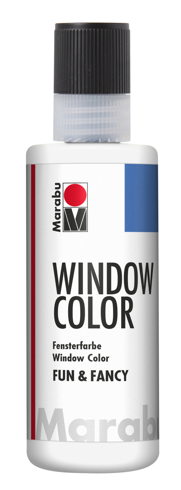 Marabu Fun & Fancy – Fenstermalfarbe – Weiss, 80 ml, für Glas & Porzellan
