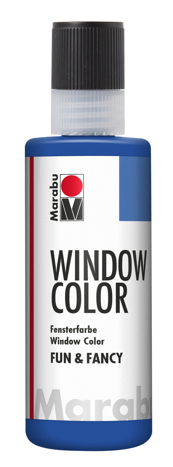 Marabu Fun & Fancy – Fenstermalfarbe – Ultramarinblau, 80 ml, für Glas & Porzellan