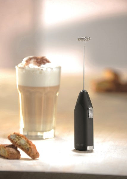GEFU Milchschäumer-Stab 12720 – 2×AA, 12000 U/min – schwarz