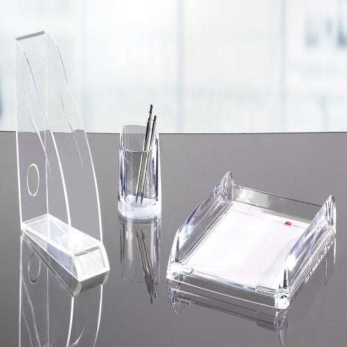 Rexel Stiftehalter Nimbus – Acryl, transparent, 70 × 110 × 100 mm