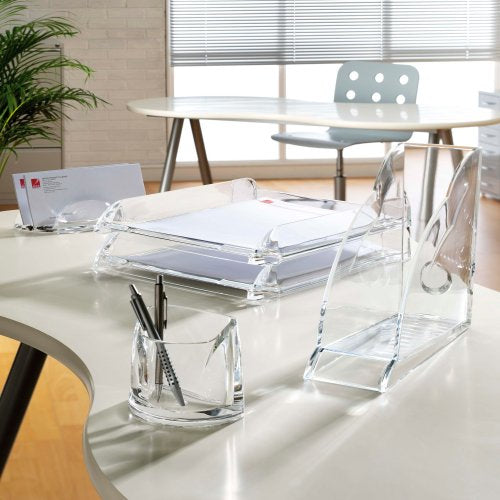 Rexel Stiftehalter Nimbus – Acryl, transparent, 70 × 110 × 100 mm
