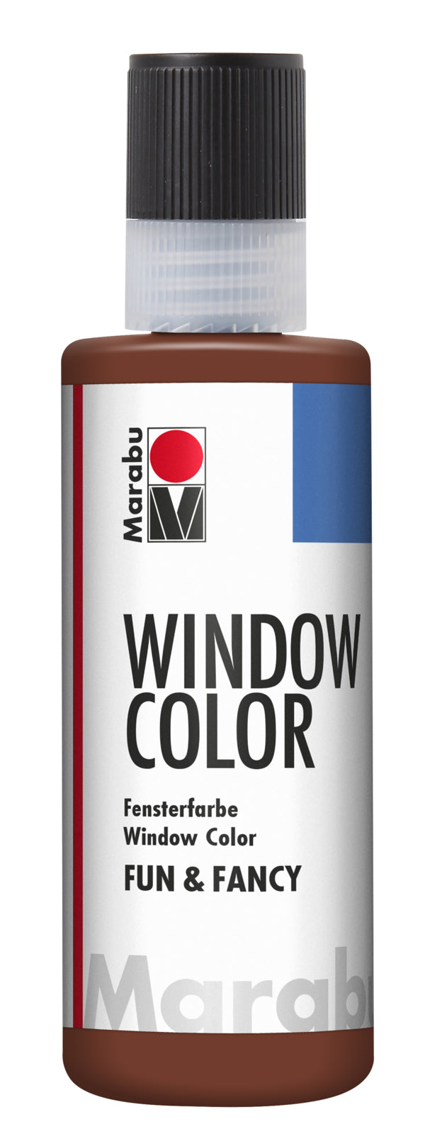 Marabu Fun & Fancy – Fenstermalfarbe – Mittelbraun, 80 ml, für Glas & Porzellan