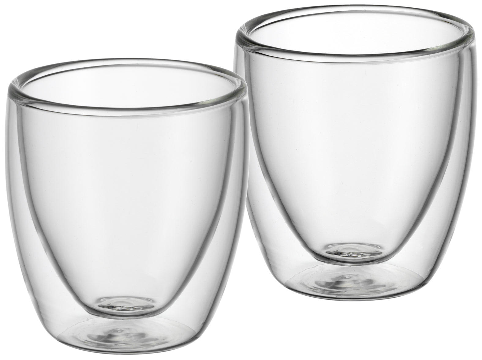 WMF Espressoglas Kult – 2er Set, 80 ml, Borosilikatglas, Transparent, doppelwandig, spülmaschinenfest