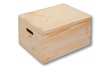 Kesper Aufbewahrungsbox (mit Deckel) – Holz (Kiefer) – Braun – 290 × 230 × 390 mm