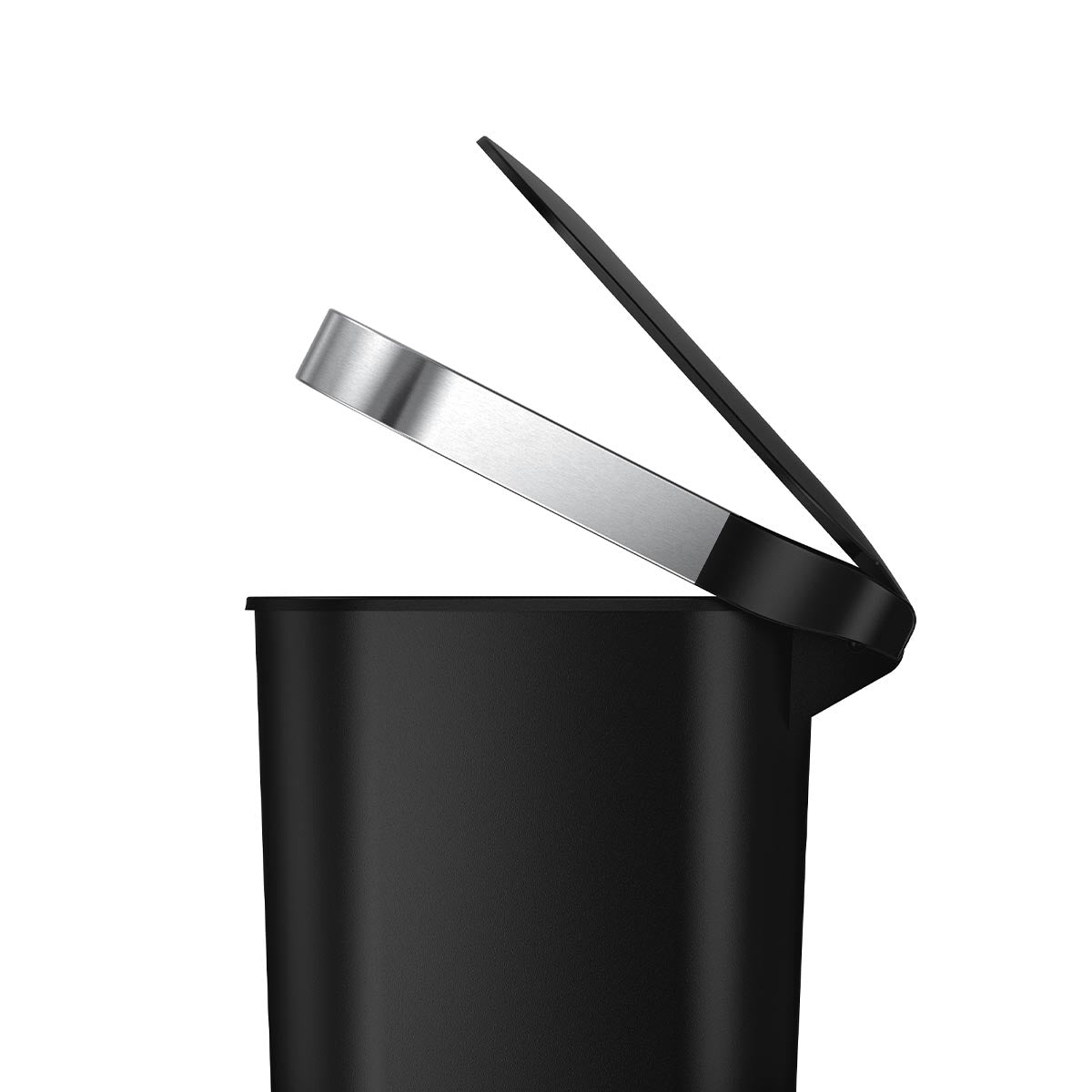 Simplehuman Treteimer CW1390 – 40 l – Kunststoff, Oval – Schwarz