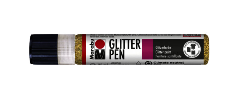 Marabu Perlenstift – gold, glitzer, 25 ml