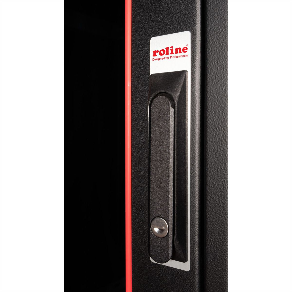 ROLINE Pro – 19" Netzwerkschrank 42U, IP20, abschliessbar, 600 × 1000 × 2053 mm, schwarz, Stahl