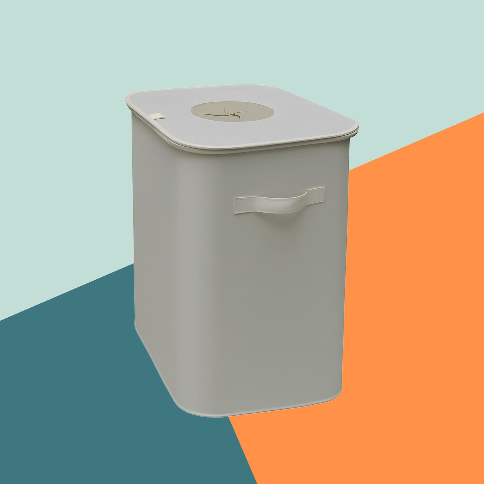 Relaxdays Recyclingbox – 100 l – Polyester (PES), rechteckig – Beige