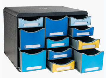Exacompta Schubladenelement Big-Box Multi Bee Blue – 355 × 270 × 271 mm