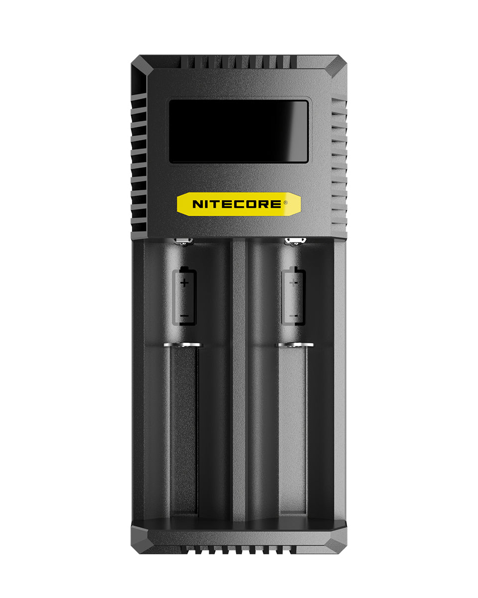 Nitecore Ci2 Ladegerät 2× – für Li-Ion, NiMH, NiCd (inklusive 18650, 21700, 26650) – USB-C 3 A