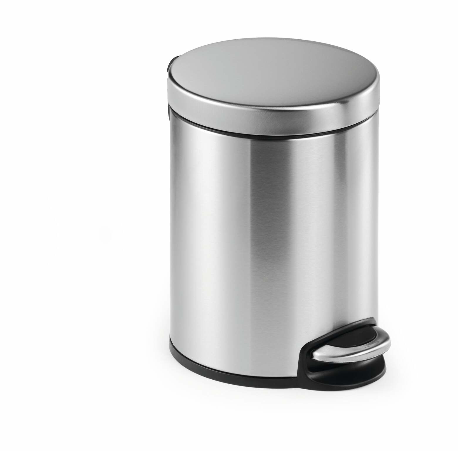 Durable Treteimer – 5 l – Edelstahl, rund – Soft-Close, Anti-Fingerprint