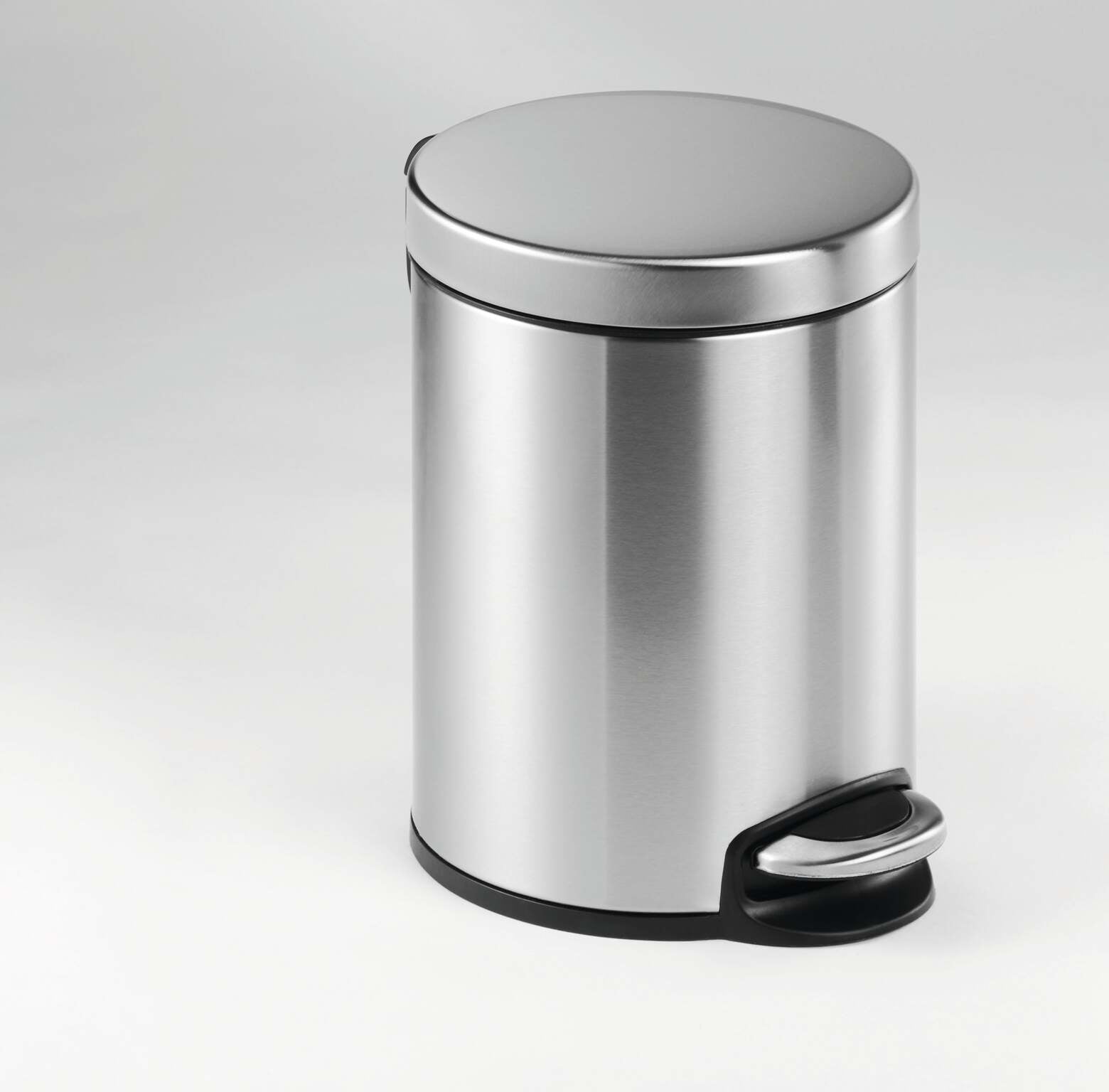 Durable Treteimer – 5 l – Edelstahl, rund – Soft-Close, Anti-Fingerprint