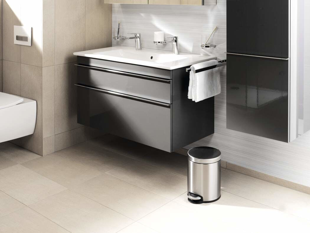 Durable Treteimer – 5 l – Edelstahl, rund – Soft-Close, Anti-Fingerprint