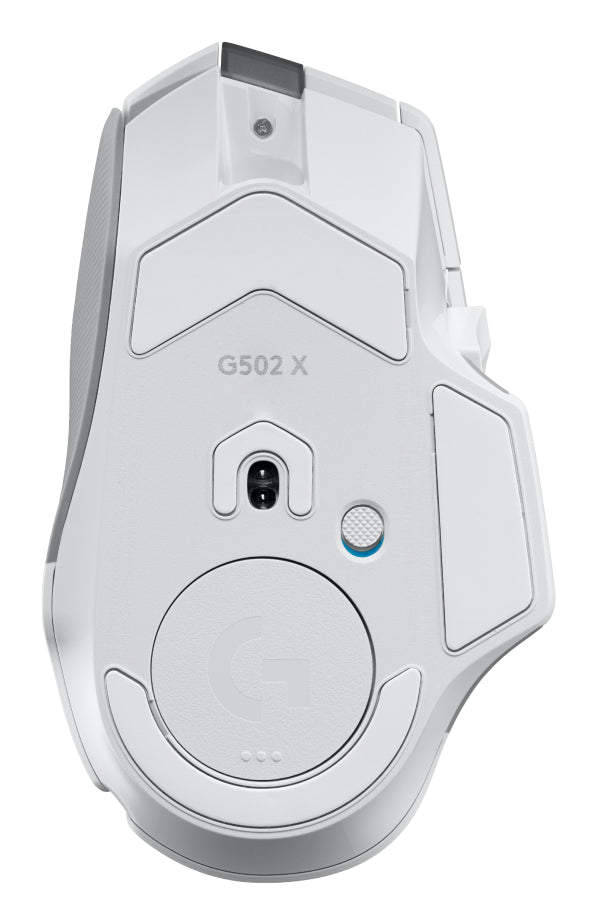 Logitech G G502 X Plus – Gaming-Maus – Kabellos (2,4 GHz), 25600 DPI, RGB-Beleuchtung, Rechts, Weiss