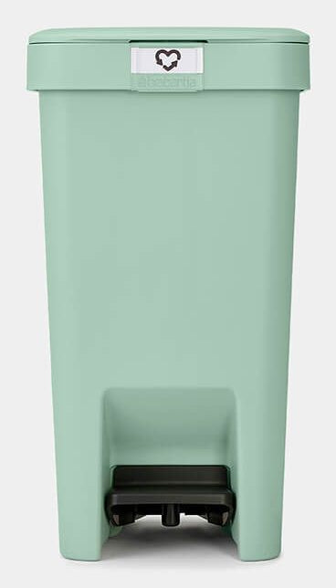 Brabantia Treteimer StepUp – 10 l – Recycling-Kunststoff, rechteckig – hellgrün