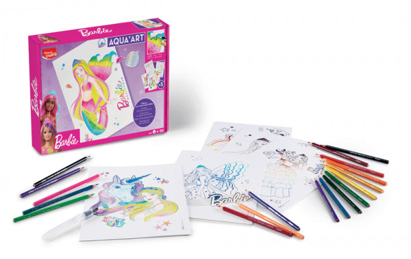 Maped Creativ – Aquarell-Set AQUA ART Barbie (Dreamtopia) – 29,7 × 21 cm – 25-teilig – ab 6 Jahren