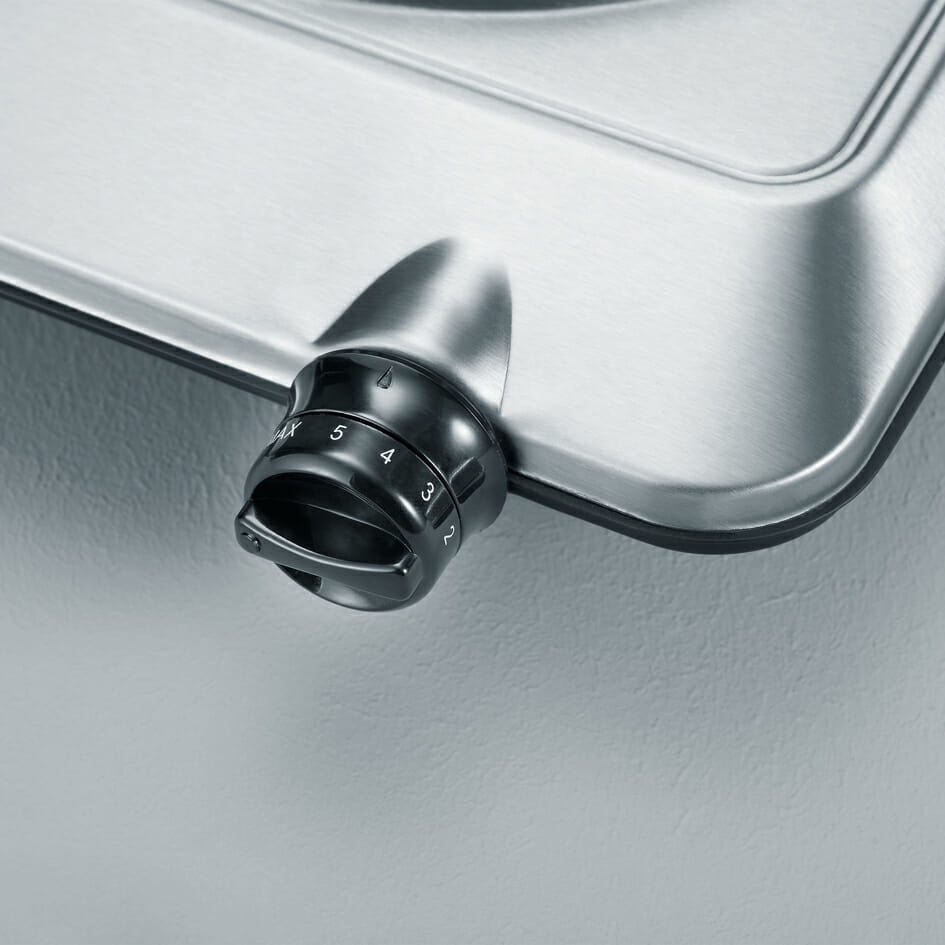 Severin Kochplatte KP 1092 – 18 cm, 1500 W – schwarz/edelstahl