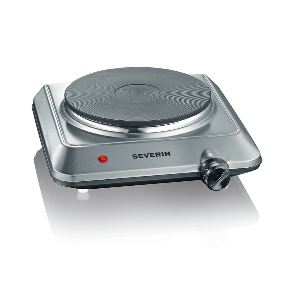 Severin Kochplatte KP 1092 – 18 cm, 1500 W – schwarz/edelstahl