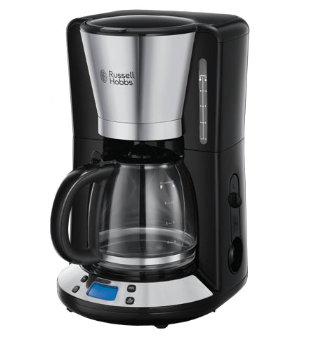 Russell Hobbs Victory 24030-56 Filterkaffeemaschine – 10 Tassen, 1,3 l, Karaffe, Schwarz/Edelstahl