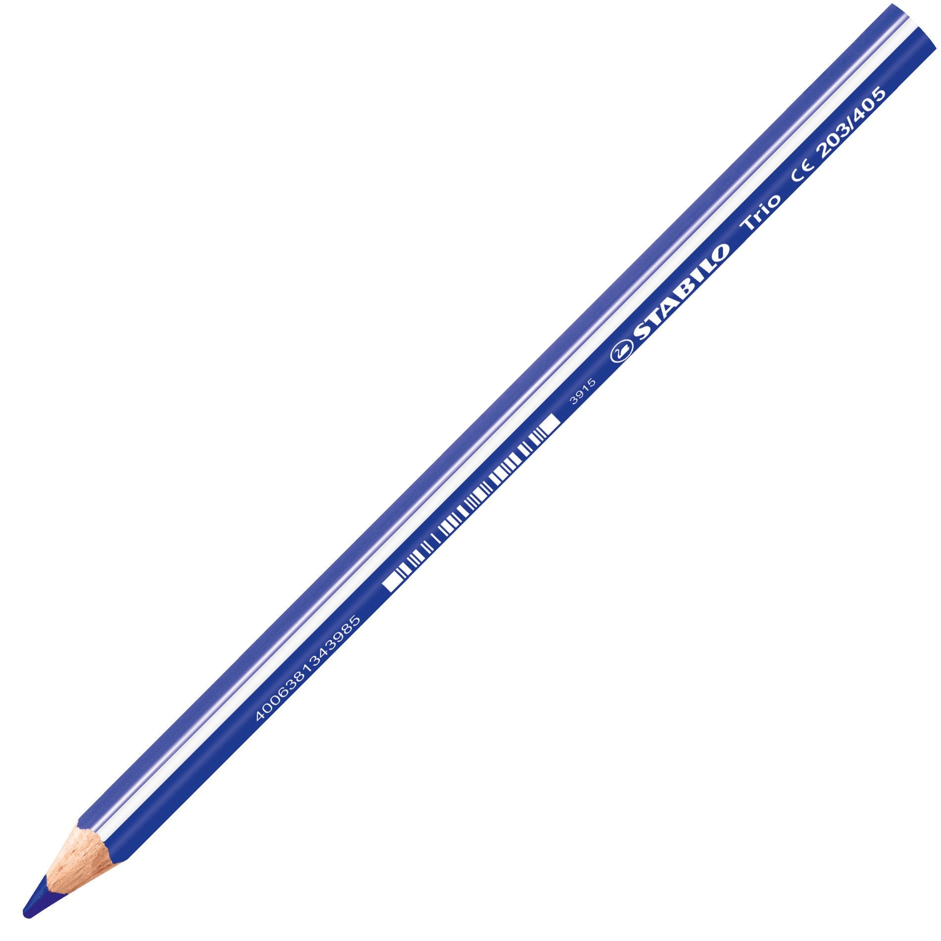 STABILO Buntstift Trio – Dreikant, Minen-Ø 4,2 mm, Einzelstift Blau