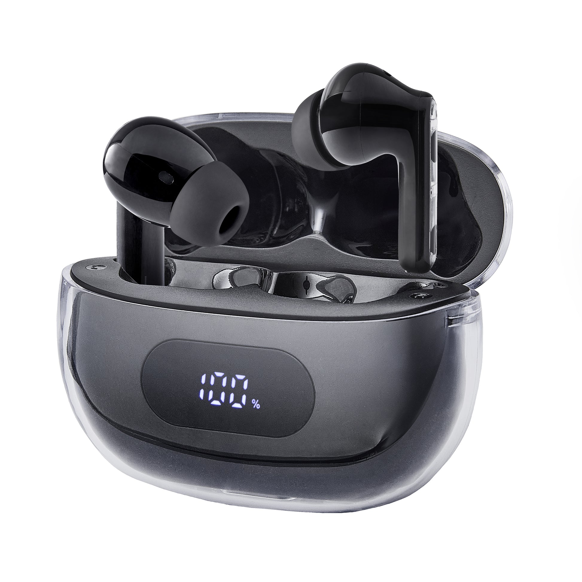 Intenso Buds Plus T310AE TWS In-Ear – ANC, mit Ladecase, Schwarz, BT 5.4