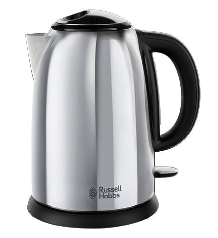 Russell Hobbs Victory Wasserkocher – 1,7 l, Edelstahl, Schwarz, 23930-70