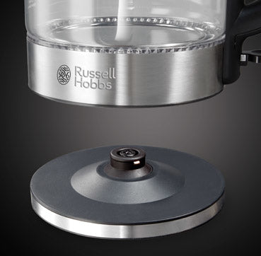 Russell Hobbs Wasserkocher – 1,7 l, Edelstahl/Glas, 21600-57