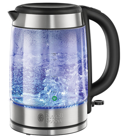 Russell Hobbs Wasserkocher – 1,7 l, Edelstahl/Glas, 21600-57