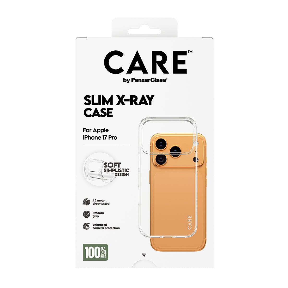 PanzerGlass Backcover CARE – für Apple iPhone 17 Pro – transparent