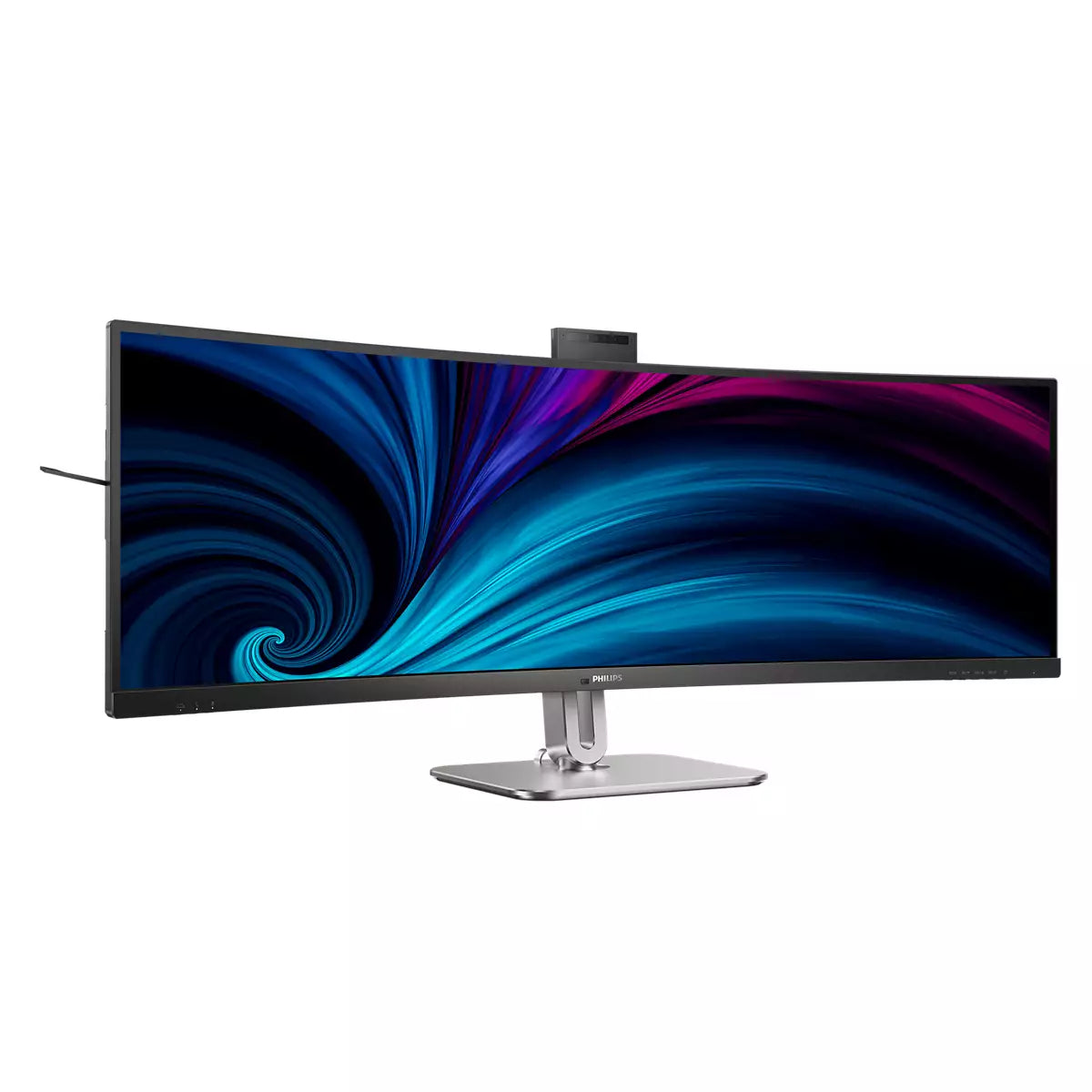 Philips 49B2U6900CH/00 – Monitor, 48,8", 450 cd/m², Webcam, KVM, 3× USB-C, Gebogen, VESA 100 × 100, Schwarz