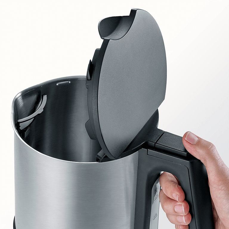 Severin Wasserkocher – 1,7 l, Edelstahl, Schwarz, WK3409
