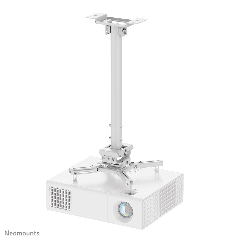 Neomounts CL25-540WH1 – Beamer-Deckenhalterung, H 60,5–90,5 cm, 35 kg, schwenk-/neigbar, weiss