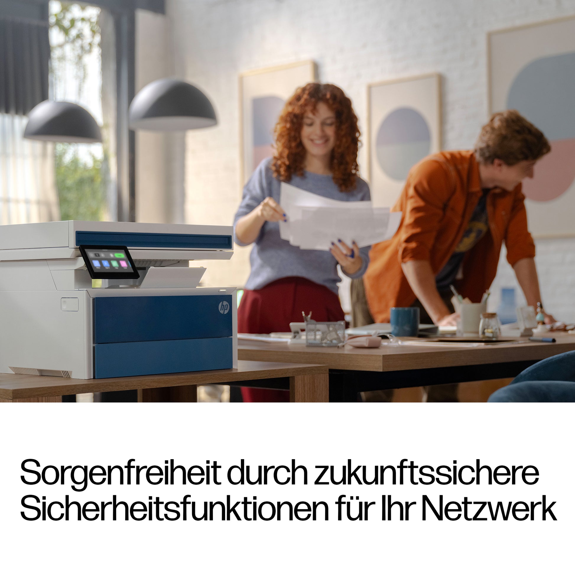 HP LaserJet Pro MFP 4113fdn – SW-Laser-Multifunktionsdrucker, A4, 4-in-1, Duplex, ADF, WLAN/LAN, Touchscreen