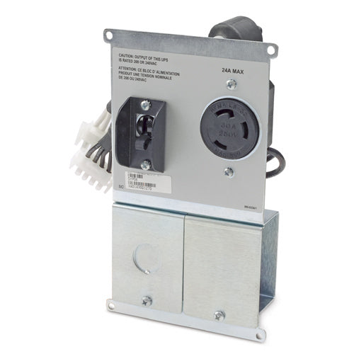 APC Symmetra RM Power-Backplate – 6000 VA, 50–60 Hz, 1×(2PH+G), 1×L6-30R – Silber