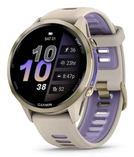 Garmin Forerunner 970 – GPS-Smartwatch – 47 mm, 1,4", GPS, AMOLED, Saphirglas, 5 ATM, Violett, Sportarmband