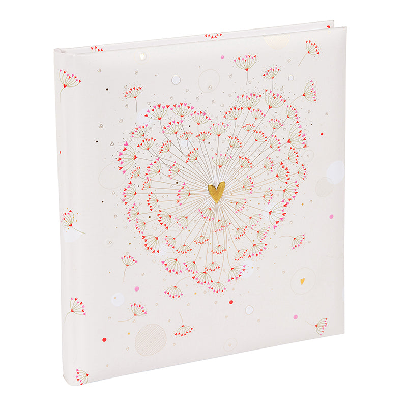 Goldbuch Golden Heart Gästebuch – 230 × 250 mm – 176 Seiten – gebunden, Papiereinband, weiss
