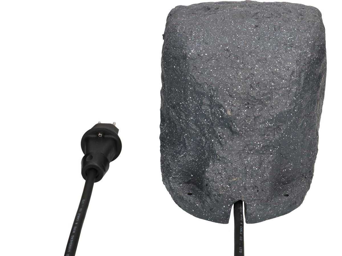 Max Hauri AG Max Hauri Gartenstromverteiler, 2×T13, IP55, 1,4 m, Zeitschaltuhr, Flip-Top-Deckel – Anthrazit