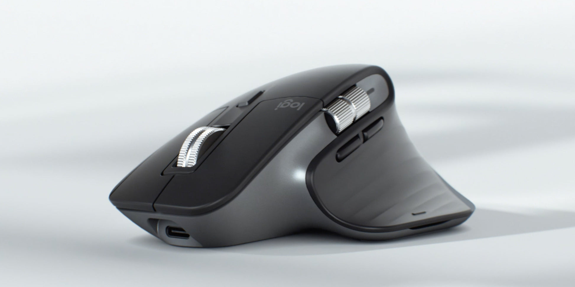 Logitech MX Master 3S für Mac Ergonomische Maus – kabellos, USB-A, 8'000 dpi, 7 Tasten, für Rechtshänder, grau
