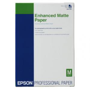 Epson Enhanced Matte Fotopapier – matt, A3+, 192 g/m², 100 Blatt – für Epson Stylus Photo 4800