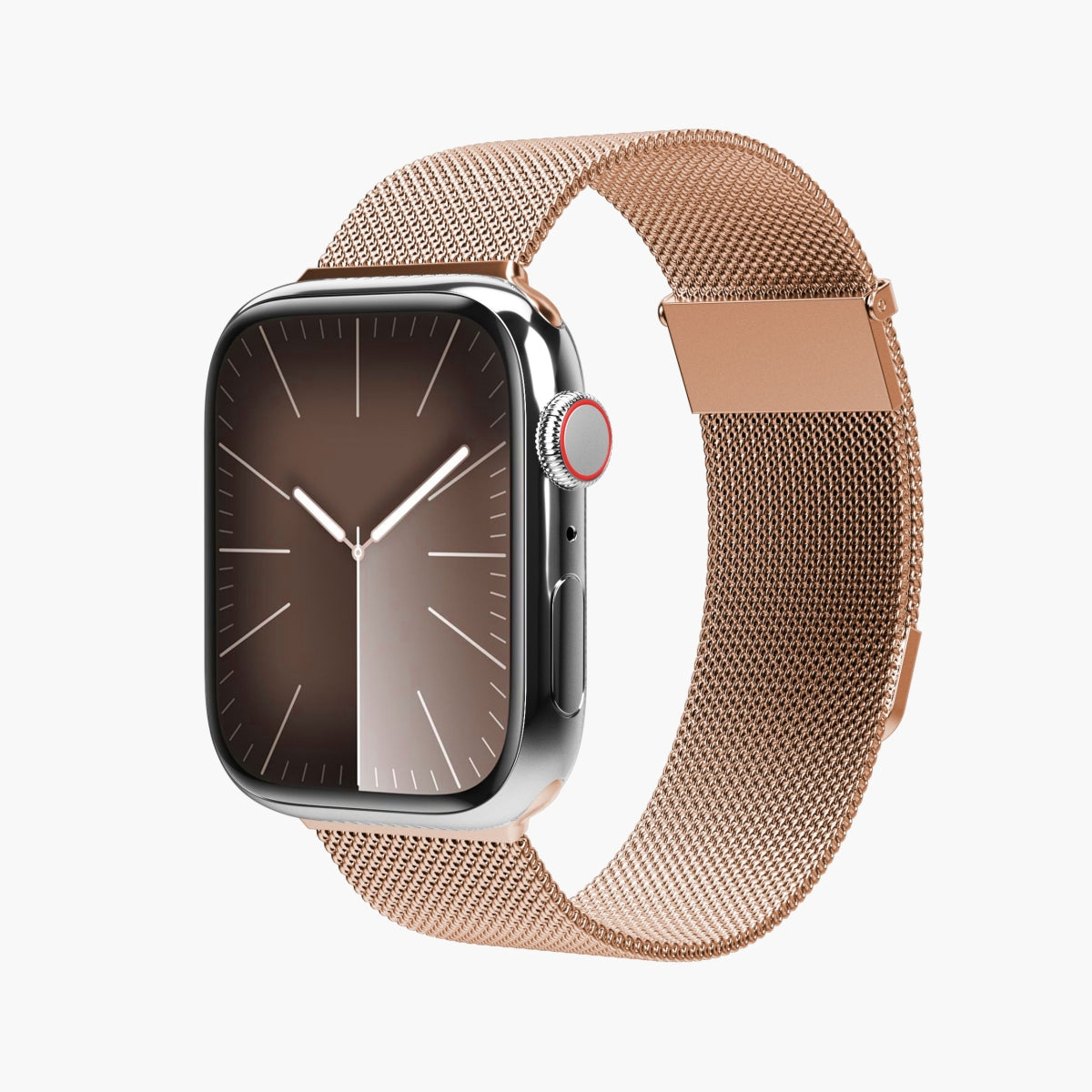 Vonmählen Milanese Loop 2 – Milanese Loop, Roségold, für Apple Watch (44–49 mm)