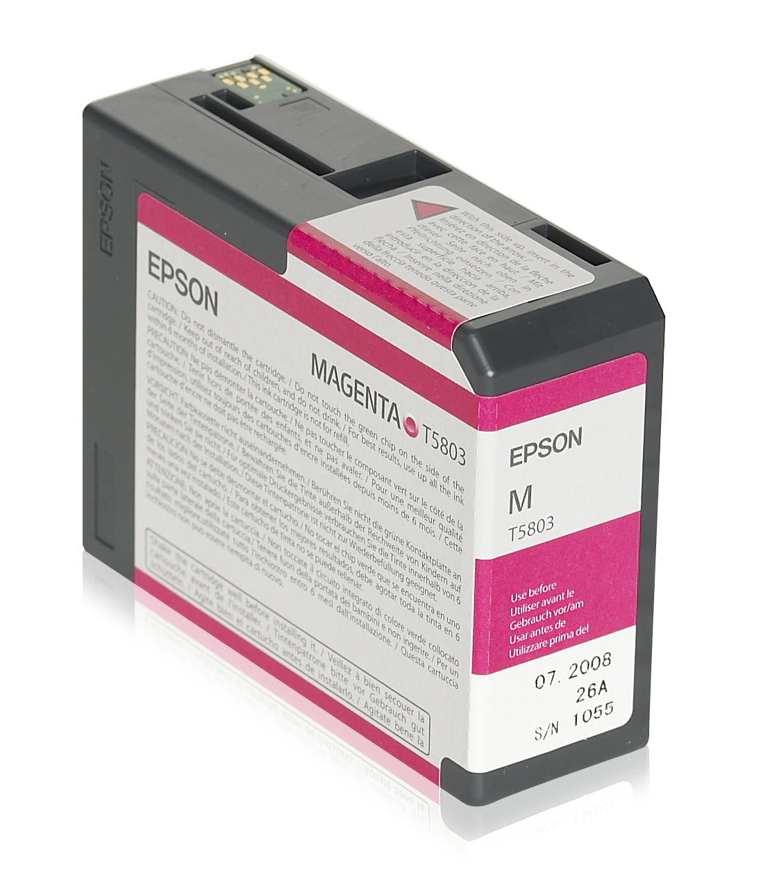 Epson Tintenpatrone T580 (T580300), Magenta, 80 ml – für Stylus Pro 3800