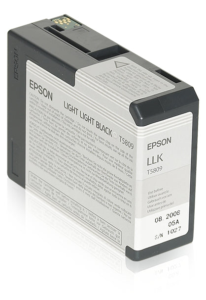 Epson Tintenpatrone T580900, Schwarz, 80 ml, Original – für Stylus Pro 3800