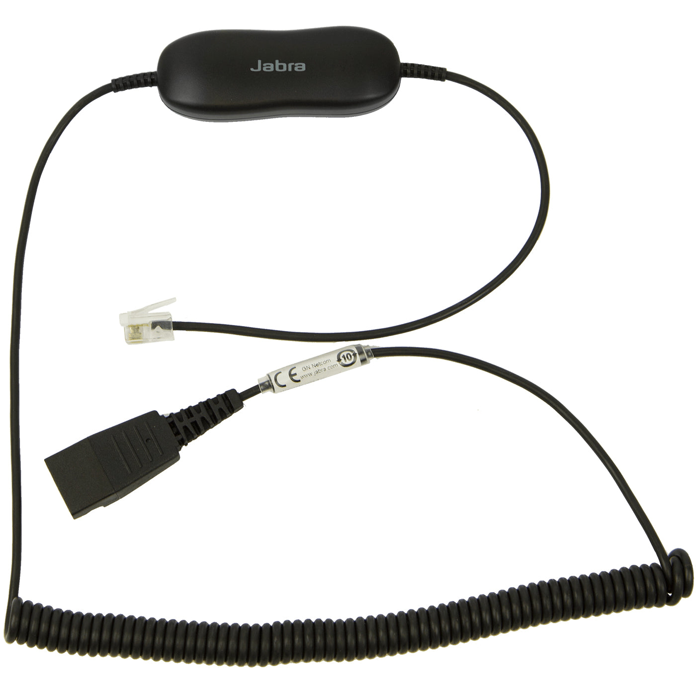 Jabra Headset-Kabel (Quick Disconnect (QD) → RJ9, Spiralkabel)