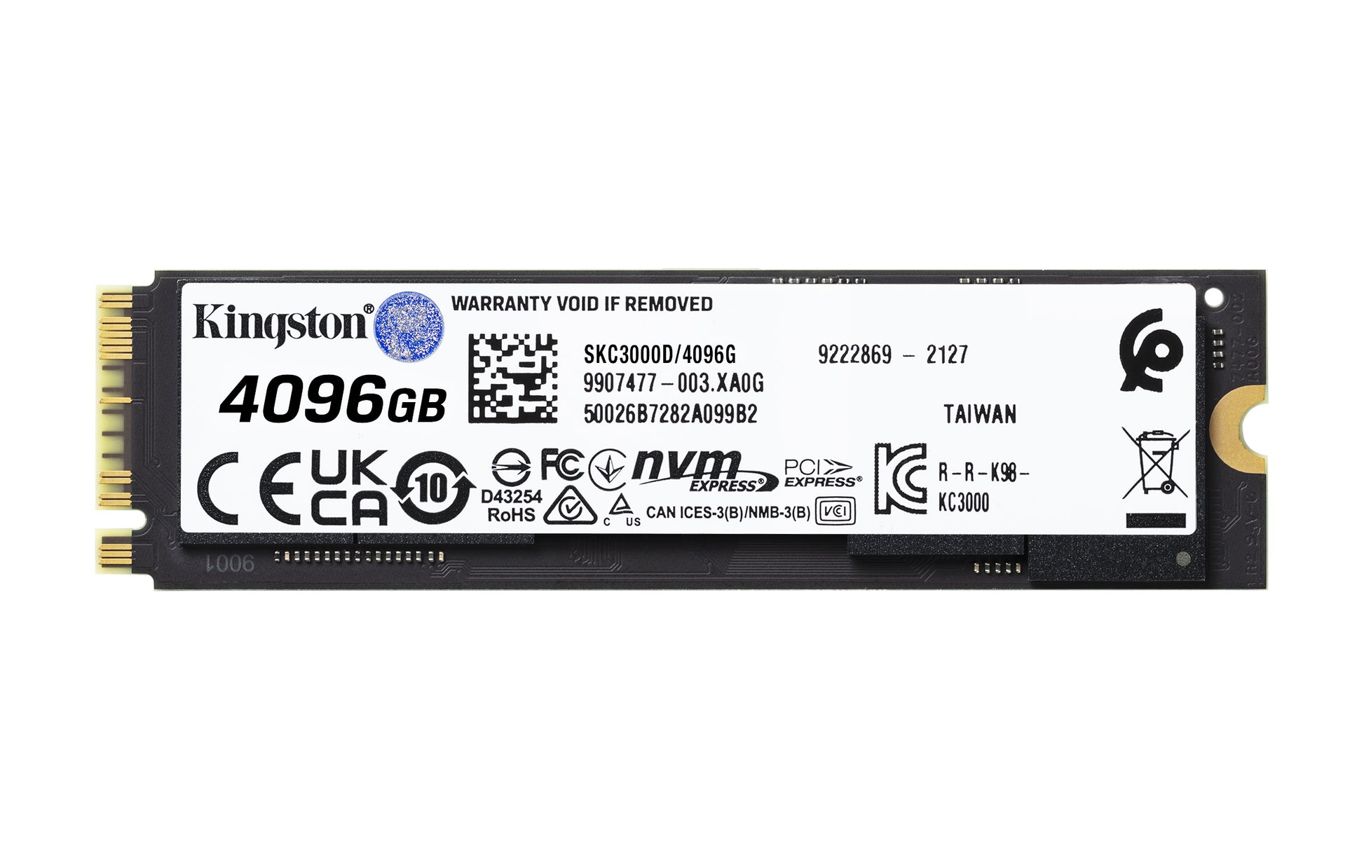Kingston KC3000 – NVMe M.2, 4,1 TB