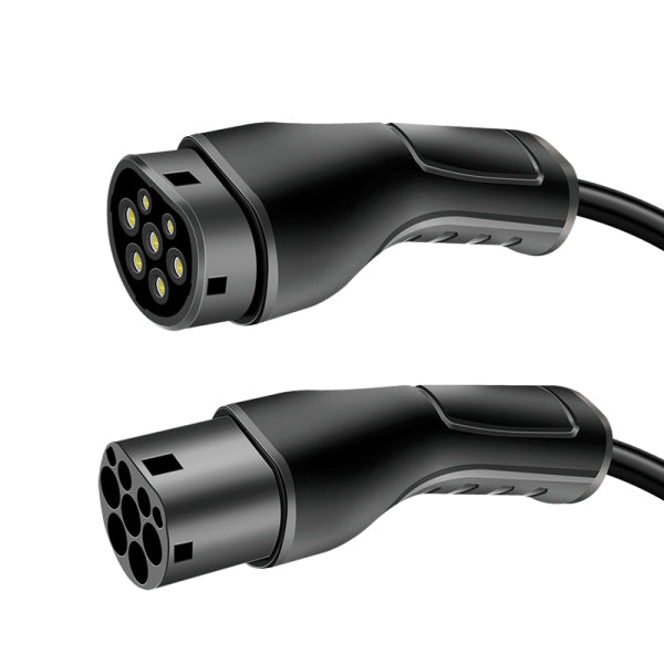 LogiLink Typ 2 Stromkabel – Typ 2–Typ 2, 5 m, 11 kW (3-phasig, 22 A), IP65, schwarz