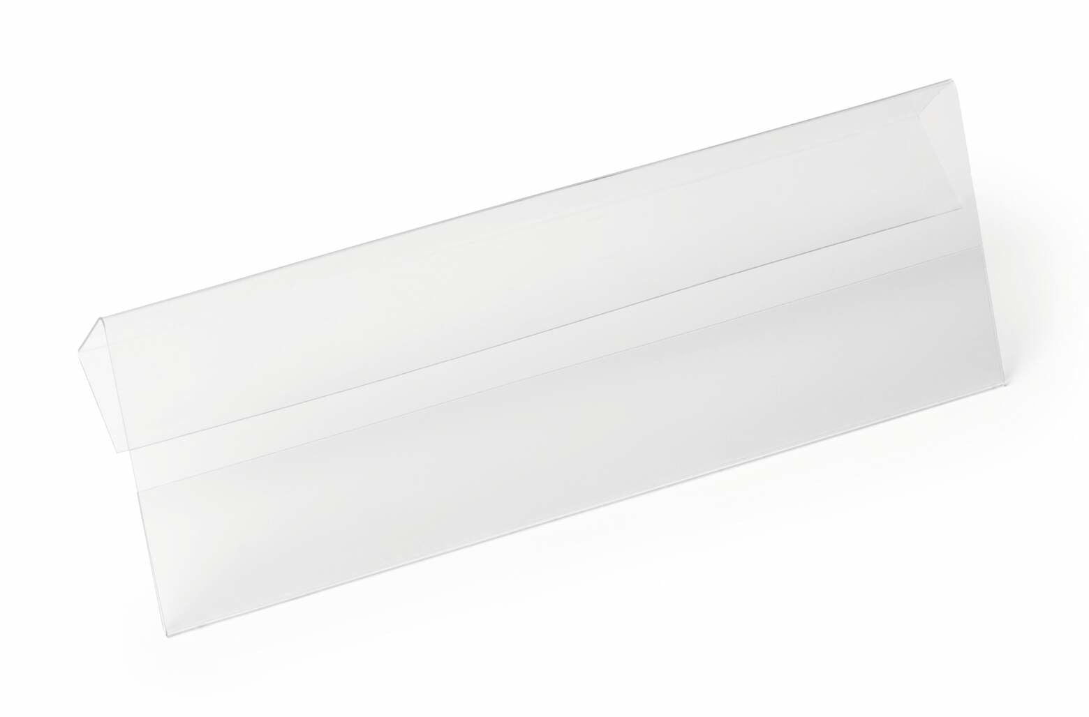 Durable Kennzeichnungstaschen – 210 × 74 mm, transparent, wiederablösbar, für 1/2 A5 quer