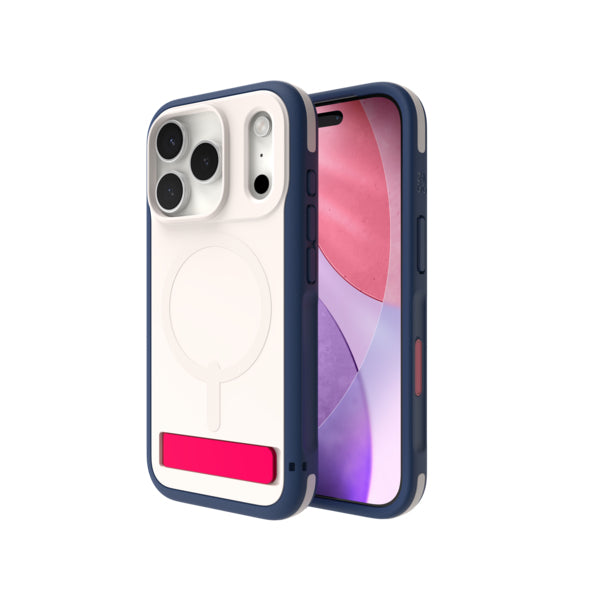 ZAGG Sedona Snap Backcover – für Apple iPhone 17 Pro, Graphen, Blau/Weiss/Rot, bis 4 m Sturzsicher